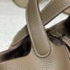 Picotin Lock Clemence Silver Hardware 18cm Full Handmade 8C Gri Elephant