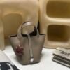Picotin Lock Clemence Silver Hardware 18cm Full Handmade 8C Gri Elephant