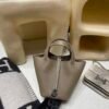 Picotin Lock Clemence Silver Hardware 18cm Full Handmade 8C Gri Elephant
