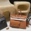 1721805714762 Hermes Birkin Cargo 25CM 2S Sesame Canvas/ Swift Leather Silver Hardware