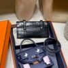 1722408084916 Hermes Epsom Kelly Doll Picto 73 Blue Saphir 89 Nior Crocodile skin Silver Hardware