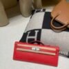 Hermes Kelly Cut 31CM Swift Leather S3 Rouge De Coeur Silver Hardware