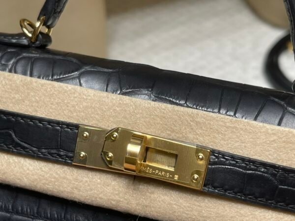 1723706819084 Mini kelly Matte Alligator 89 Nior Gold Hardware 19cm Full Handmade