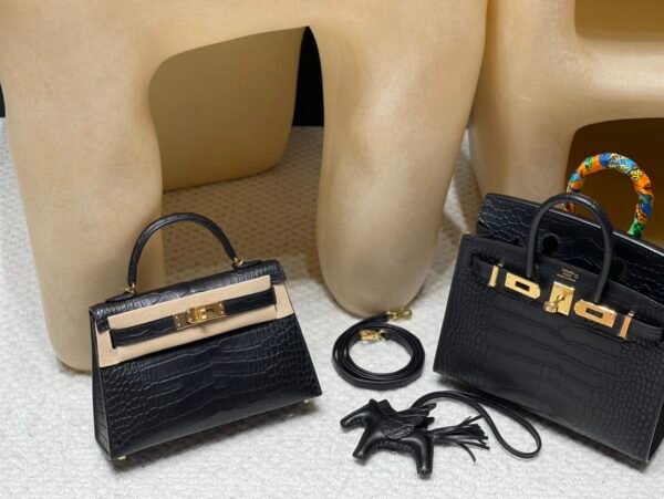 1723706819384 Mini kelly Matte Alligator 89 Nior Gold Hardware 19cm Full Handmade