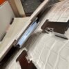 Hermès Constance 18CM Himalaya 01 Matter Crocodile Silver Hardware French Handmade