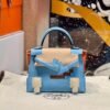 USA Los Angeles Kelly Dole Picto Epsom Leather 7N Celeste Silver Hardware