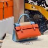 USA Los Angeles Kelly Dole Picto Epsom Leather 7N Celeste Silver Hardware