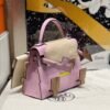 UK London Kelly Dole Picto Mauve Sylvester/Lime/Chai Special Order Epsom Silver Hardware