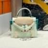 Toronto Canada Hermes OS Vert Fizz Kelly Dole Picto Epsom Leather Silver Hardware