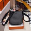 Tokyo Japan Hermes Evelyn Mini 17CM CK89 Black TC Leather Gold Hardware
