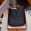 Tokyo Japan Hermes Evelyn Mini 17CM CK89 Black TC Leather Gold Hardware
