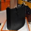 Tokyo Japan Hermes Evelyn Mini 17CM CK89 Black TC Leather Gold Hardware