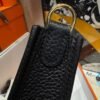 Tokyo Japan Hermes Evelyn Mini 17CM CK89 Black TC Leather Gold Hardware