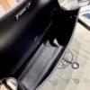 Kelly Pochette Hermes Clutch Bag CK89 Noir Swift Leather Black Hardware