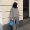 Women's Tote Birkin 25CM Bag D2 New Bleu Jean Togo Leather Silver Hardware