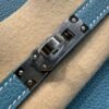Women's Tote Birkin 25CM Bag D2 New Bleu Jean Togo Leather Silver Hardware