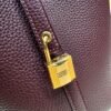 Hermes Picotin 18CM Clememce Leather 0G Rouge Sellier Full Handmade Gold Hardware