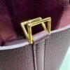 Hermes Picotin 18CM Clememce Leather 0G Rouge Sellier Full Handmade Gold Hardware
