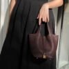 Hermes Picotin 18CM Clememce Leather 0G Rouge Sellier Full Handmade Gold Hardware