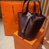Hermes Picotin 18CM Clememce Leather 0G Rouge Sellier Full Handmade Gold Hardware