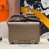 Full Handmade Hermes Geta Bags Chever Leather CK18 Etoupe Silver Hardware