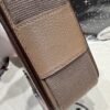 Full Handmade Hermes Geta Bags Chever Leather CK18 Etoupe Silver Hardware