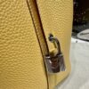 Luxury Hermes Picotin 18CM Bag Clememce Leather 1Z Jaune Poussin Silver Hardware Luxury Hermes Picotin 18CM Bag Clememce Leather 1Z Jaune Poussin Silver Hardware