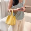Luxury Hermes Picotin 18CM Bag Clememce Leather 1Z Jaune Poussin Silver Hardware Luxury Hermes Picotin 18CM Bag Clememce Leather 1Z Jaune Poussin Silver Hardware