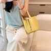 Luxury Hermes Picotin 18CM Bag Clememce Leather 1Z Jaune Poussin Silver Hardware Luxury Hermes Picotin 18CM Bag Clememce Leather 1Z Jaune Poussin Silver Hardware