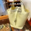 Hermes Picotin 18CM Bag Image I8 Jaune Milton Clememce Leather Silver Hardware Hermes Picotin 18CM Bag Image I8 Jaune Milton Clememce Leather Silver Hardware