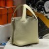 Hermes Picotin 18CM Bag Image I8 Jaune Milton Clememce Leather Silver Hardware Hermes Picotin 18CM Bag Image I8 Jaune Milton Clememce Leather Silver Hardware
