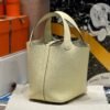 Hermes Picotin 18CM Bag Image I8 Jaune Milton Clememce Leather Silver Hardware Hermes Picotin 18CM Bag Image I8 Jaune Milton Clememce Leather Silver Hardware