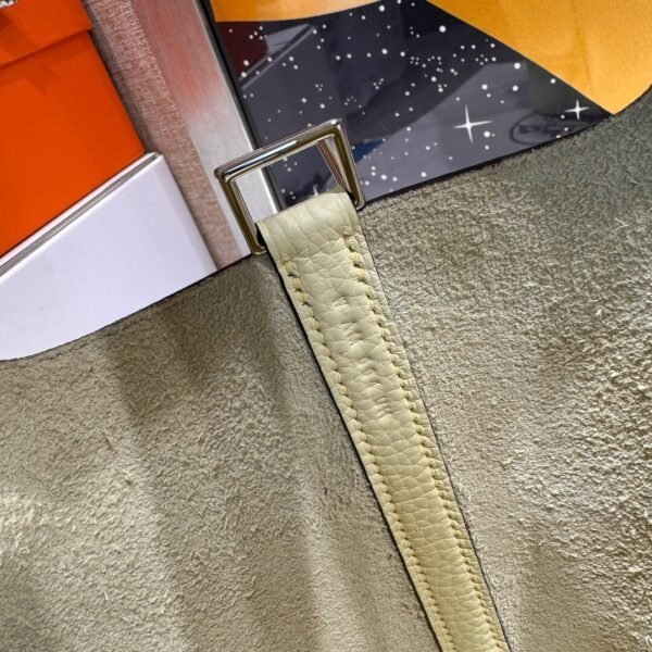 Hermes Picotin 18CM Bag Image I8 Jaune Milton Clememce Leather Silver Hardware Hermes Picotin 18CM Bag Image I8 Jaune Milton Clememce Leather Silver Hardware