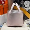 Hermes Picotin Clememce Leather 09 Mauve Pale Silver Hardware 18CM Full Handmade Hermes Picotin Clememce Leather 09 Mauve Pale Silver Hardware 18CM Full Handmade