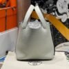 Hermes Picotin TC Leather 0V Gris Ciment Silver Hardware 18CM Full Handmade