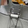 Hermes Picotin TC Leather 0V Gris Ciment Silver Hardware 18CM Full Handmade