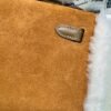 Hermes Mini Kelly Bag Swift & Chamois CK37 Gold 19CM Silver Hardware Full Handmade Hermes Mini Kelly Bag Swift & Chamois CK37 Gold 19CM Silver Hardware Full Handmade
