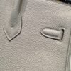Hermes Birkin 25CM Price CK10 Craie Togo Leather Silver Hardware Full Handmade
