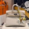 Hermes Birkin 25CM Price CK10 Craie Togo Leather Silver Hardware Full Handmade