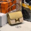 img_2830 Hermes Constance 18CM Women's Bag 9Y Chever Leather Gold Hardware Full Handmade