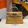 img_2851 Hermes Mini Kelly 9Y Chever Leather 19CM Gold Hardware Full Handmade