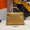 img_2852 Hermes Mini Kelly 9Y Chever Leather 19CM Gold Hardware Full Handmade