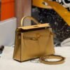 img_2855 Hermes Mini Kelly 9Y Chever Leather 19CM Gold Hardware Full Handmade