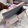 Mini Kelly ll Mauve Pale / Pearl grey So Handmade Silver Hardware French Handmade Perfect Quality