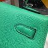 Kelly 25CM 0Z Vert Comics Epsom Leather Silver Hardware French Handmade Perfect Quality