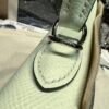 Kelly 25CM OS Vert Fizz Epsom Leather Silver Hardware French Handmade Perfect Quality