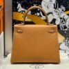 Kelly 25CM CK37 Gold Epsom Leather Gold Hardware French Handmade Perfect Quality
