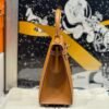 Kelly 25CM CK37 Gold Epsom Leather Gold Hardware French Handmade Perfect Quality