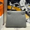 Kelly 25CM 0L Gris Meyer Epsom Leather Gold Hardware French Handmade Perfect Quality