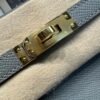 Kelly 25CM 0L Gris Meyer Epsom Leather Gold Hardware French Handmade Perfect Quality